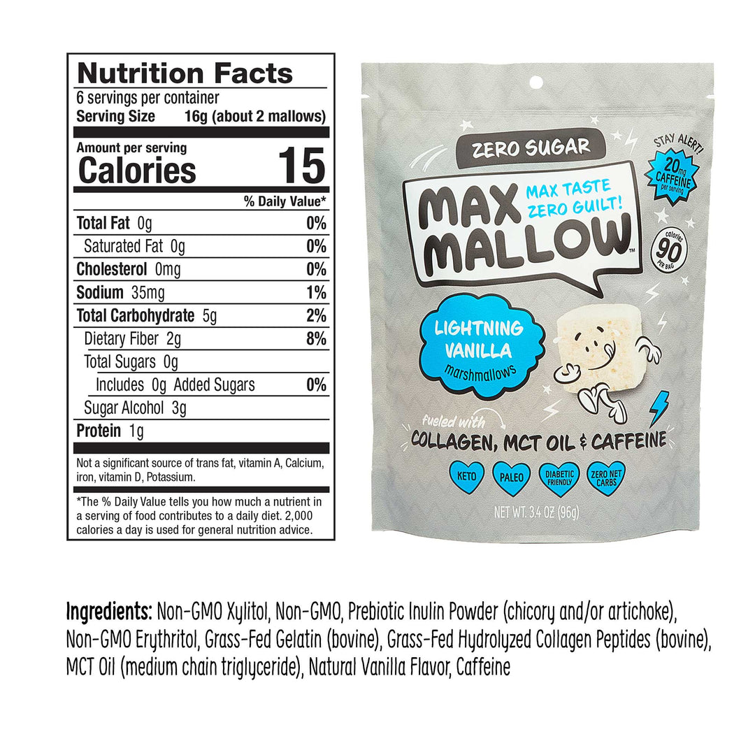 Max Mallow Sugar-Free Marshmallows Variety Bundle 6 Pack