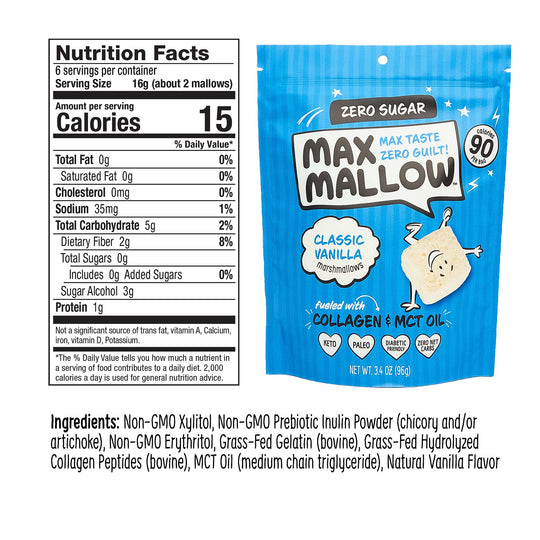 Max Mallow Sugar-Free Marshmallows Variety Bundle 6 Pack