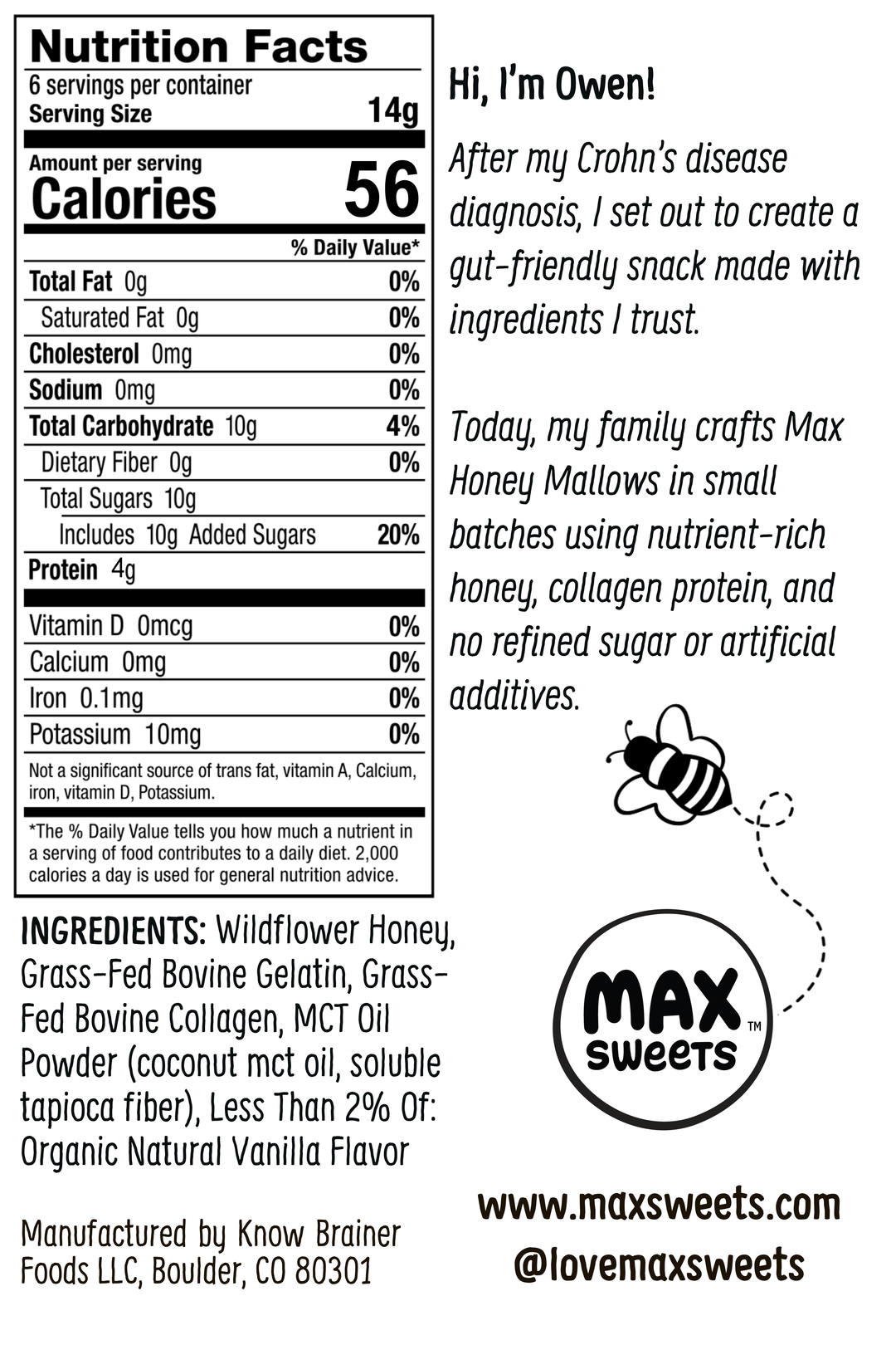 Freeze Dried Vanilla Mini Honey Marshmallows